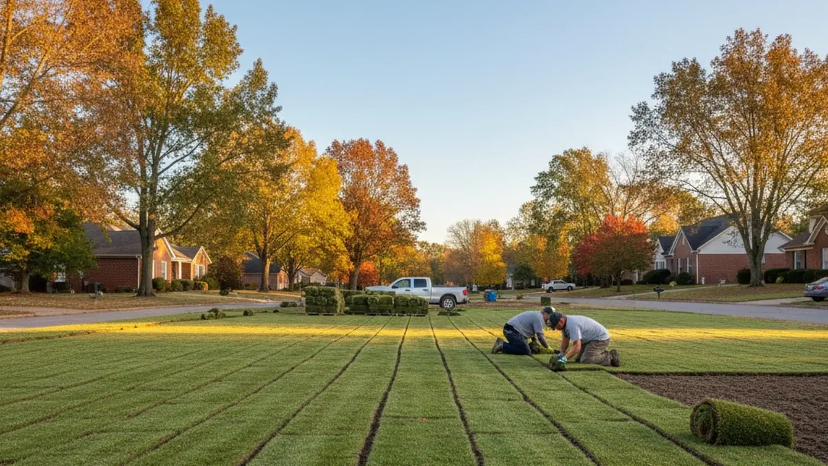 Established sod illustrating seasonal lawn installation available for Irvine quote requests